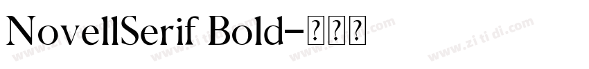 NovellSerif Bold字体转换
